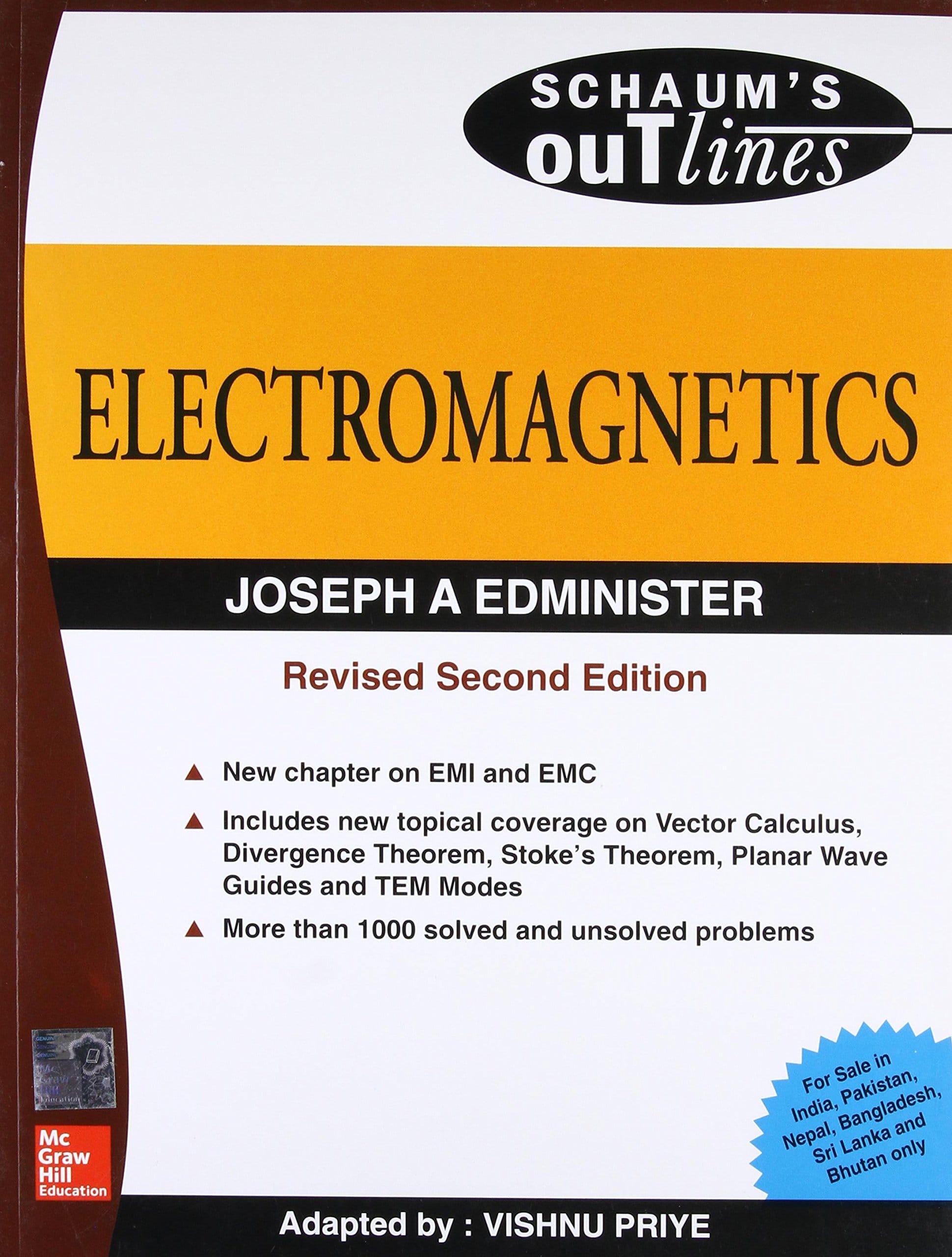 Schaum’s Outlines : Electromagnetics