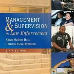 Management and Supervision in Law Enforcement