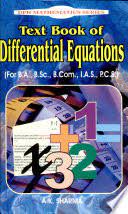 Text Book of Differential Equations