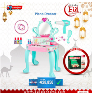 2 In 1 Beauty And Paino Set