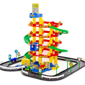 Park Garage 5 Floors With Street And Cars