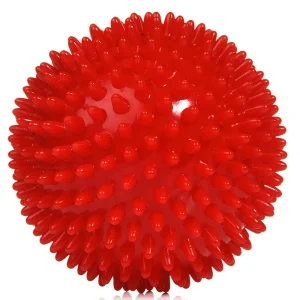 PVC Natural Spiky Squeaker Massage Dog Balls Toys for Stress Relief