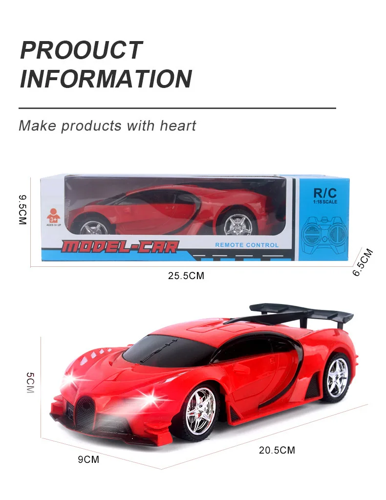 New Arrival 2.4G 1:18 Series Remote Control Simulation Racing Cars with Lights Radio Control RC Kid Electric Toys - Image 5