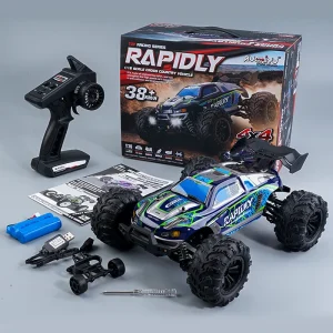 2023 New RC Car JJRC Q117 2.4G 4WD 1/16 70KM/H High Speed Remote Control Truck with LED Light Off-road Brushless Vehicle Toys