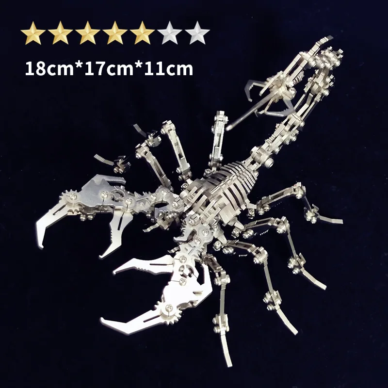 Mechanical Scorpion DIY Model Display Metal Craft Decorative Toy Handmade Assembly Scorpion Model Gift Adult 3D Model Puzzle - Image 5