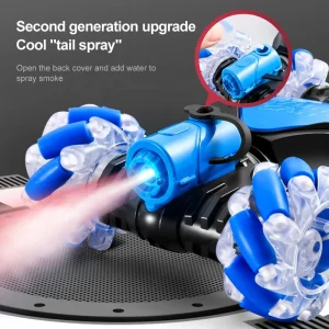 2.4G double side rotation spray twist transform RC drift stunt car hand controlled gesture sensing radio remote control car toys