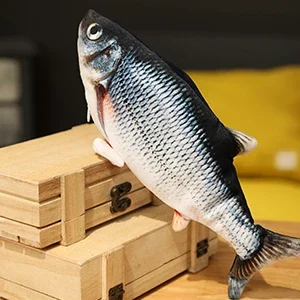 Moving Fish Electronic Flopping Automatic Cat Kicker Fish Toy Catnip USB Charger Pet Interactive Fish Cat Toy