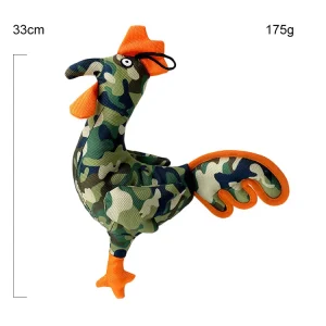 Factory Direct Supply Multiple Colour Customized Camouflage Plush Chicken Pet Toy
