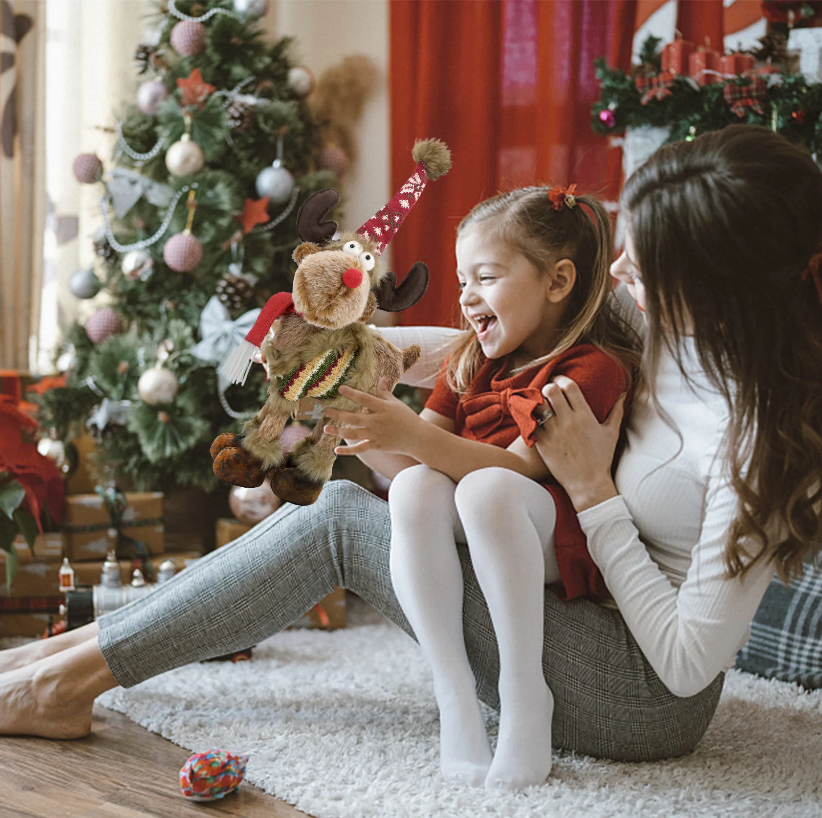 New Product Ideas 2023 Wholesale Cheap Reindeer Stuffed Animal Plush Toy for Christmas Decoration - Image 5