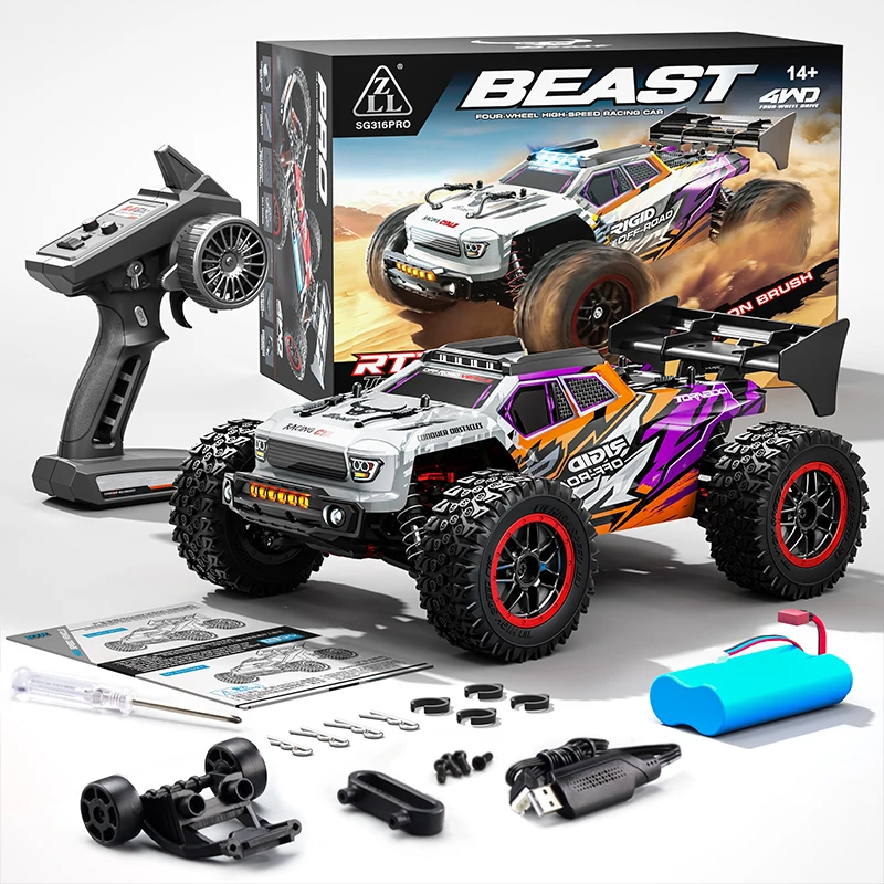 HOSHI ZLL SG316 PRO RC Car Carbon Brush 4WD 40KM/H Racing Car 2.4G High Speed Off-Road Drift Cars Remote Control Toys - Image 6