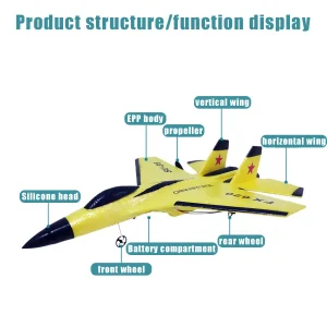2022 New Outdoor Children’s Toy RC Aircraft Model SU-35