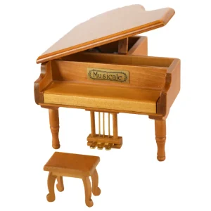Brown Piano Music Box for Baby Toys