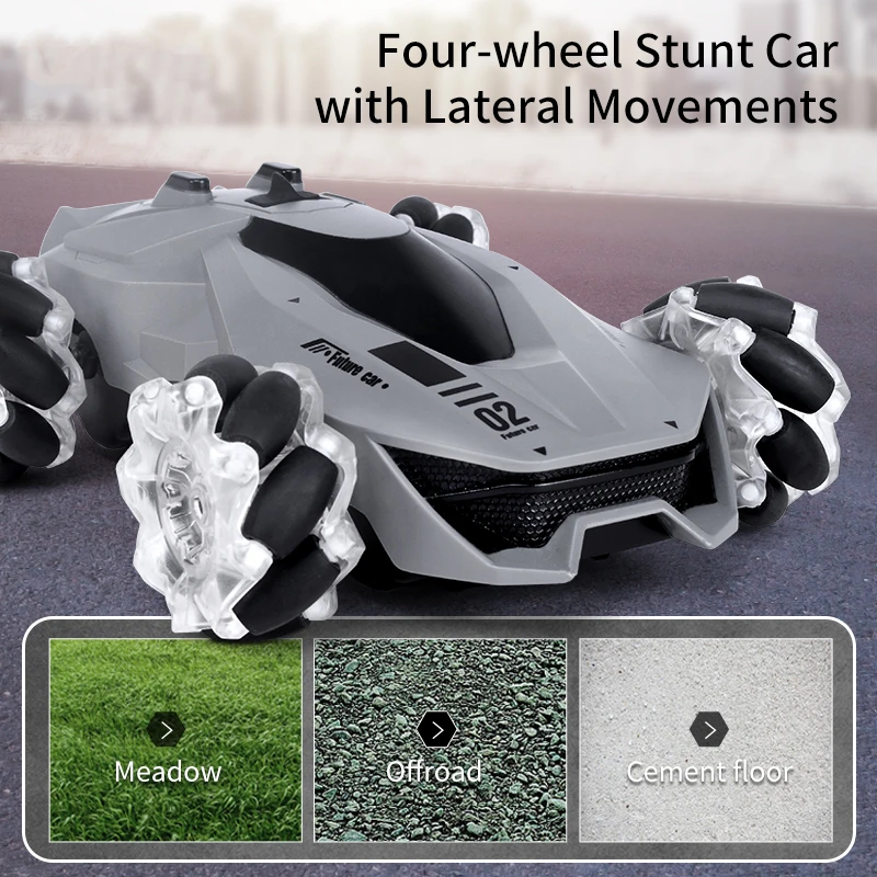 Hot Remote Control Stunt Car Q92 4WD 360 Degree Flip Simulation Spray Night Glare Effect Tire Dynamic Sound Effect Models Toys - Image 3