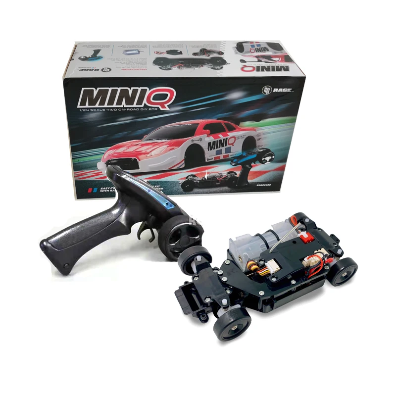 1:28 Scale Mini 4WD RC Model Car Self-Assembly Construction Kit Radio Control Toy Car Similar Tamiy - Image 6