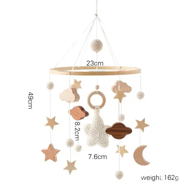 Crib Wholesale Popular Sleep Music Soothe Restless Emotions Baby Bed Bell with Projector Musical Mobile , Baby Crib Rattle Toy - Image 3