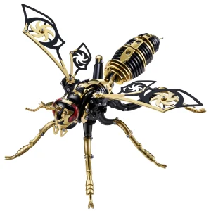 Metal Steel Wasp 3D Puzzle Toy DIY Assembly Model Adult Boys and Girls Gift 3D Metal Puzzle