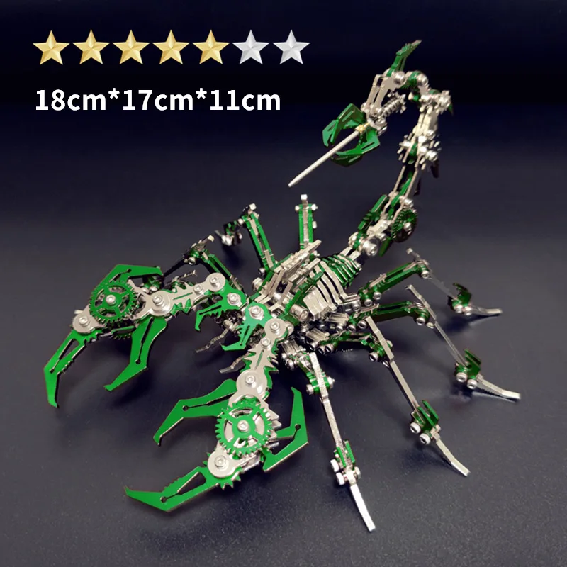 Mechanical Scorpion DIY Model Display Metal Craft Decorative Toy Handmade Assembly Scorpion Model Gift Adult 3D Model Puzzle - Image 4