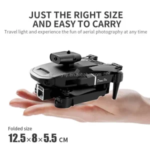 JHD E100 Drone 4K HD Camera WIFI FPV Obstacle Avoidance Altitude Hold Mode Foldable Quadcopter RC Helicopter Gifts Toy for Child
