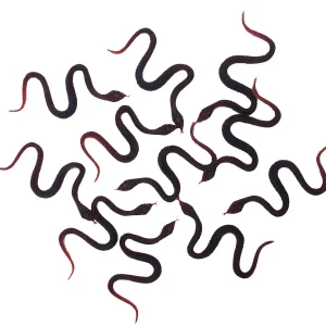 10PCS Realistic Plastic Snake Model Simulation Halloween Party Prank Toy