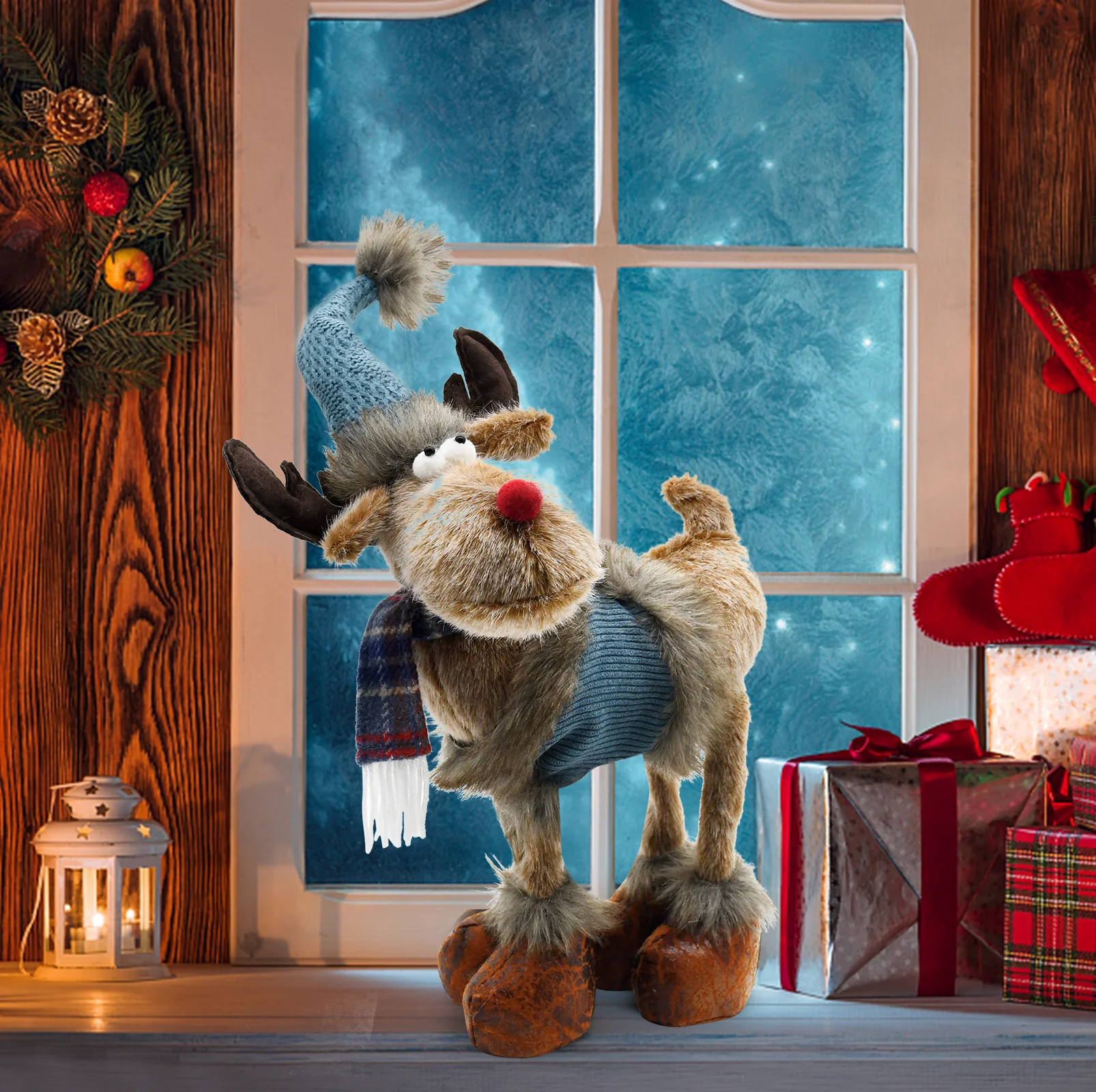 New Product Ideas 2023 Wholesale Cheap Reindeer Stuffed Animal Plush Toy for Christmas Decoration - Image 3