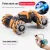Twist Stunt Racing Toy Climbing Gesture Induction Highspeed Deformable Gradient Colorful Lights Remote Control Car