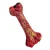 Dog rubber chew toy, designed for aggressive chewer safe smooth teeth care, interactive artificial bacon fragrance chewing for bone