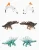 Hot Dinosaur Action Figure, Cake Topper T-rex Dinosaur Figure Doll, 12pcs/set Animal Dinosaur Figure Toy for Decoration